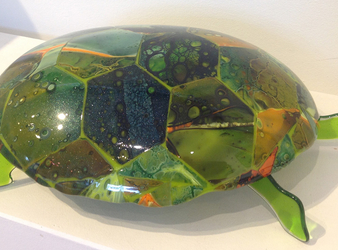 Grøn skildpadde - 40 cm lang